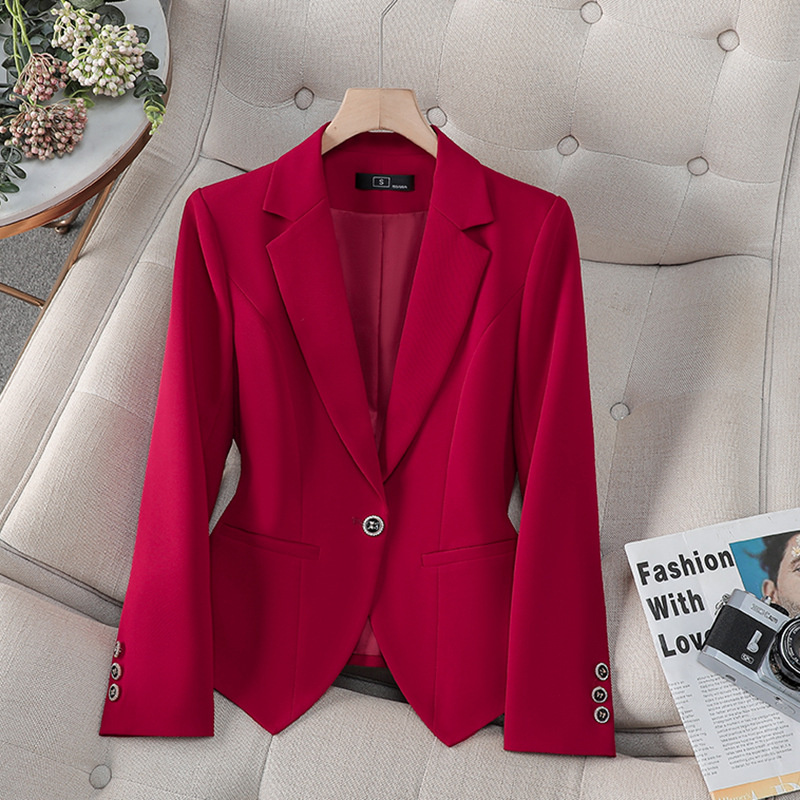 Women Formal Wear With Black Blazer - New Fashion Female Formal Blazer Women