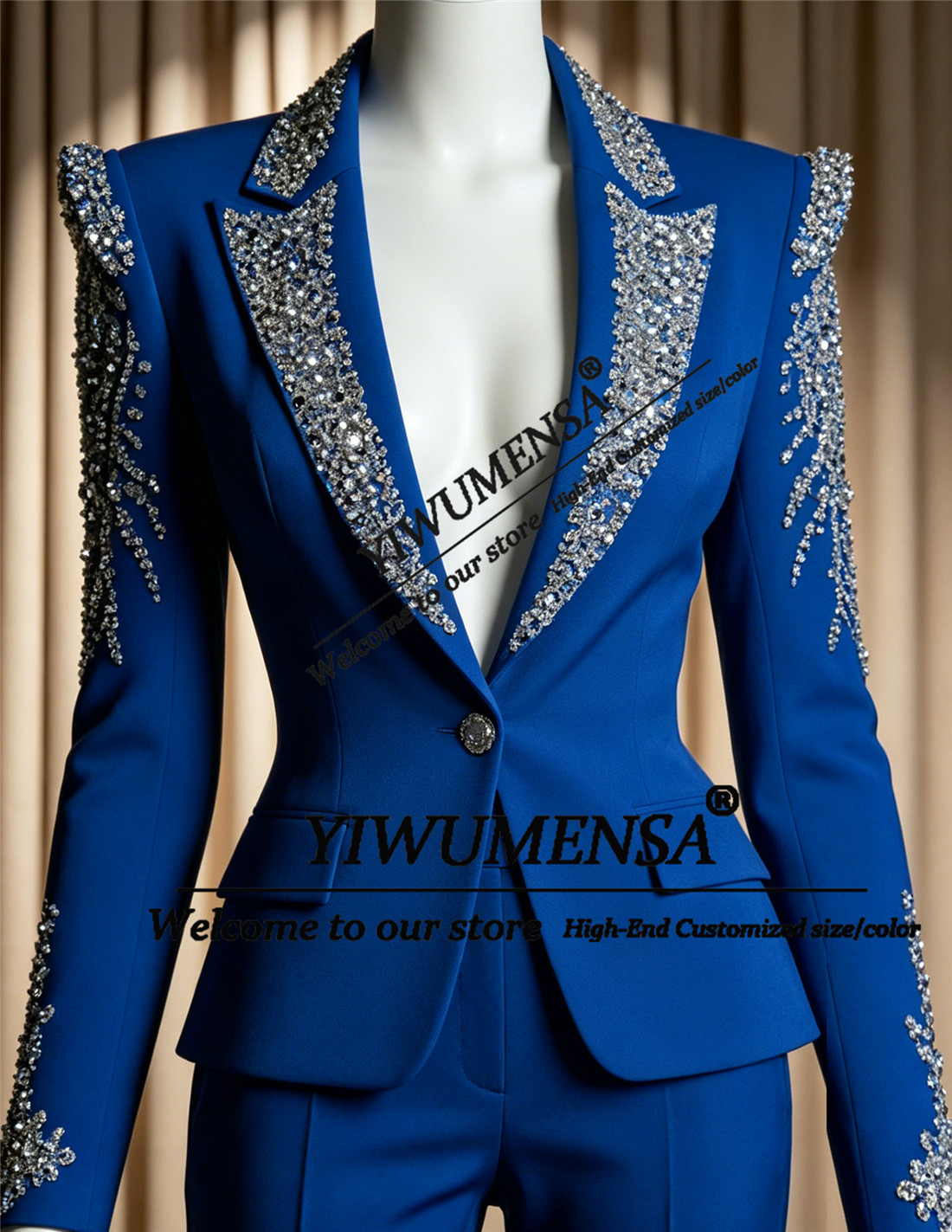 Women'S Formal Wear Pants Suit - Luxury Women Suits 2 Pieces Sets