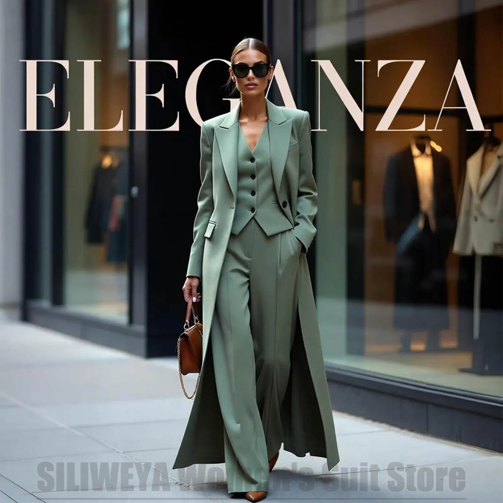 Women'S Formal Wear Pants Suit - Chic Women's Suit Set Three Piece