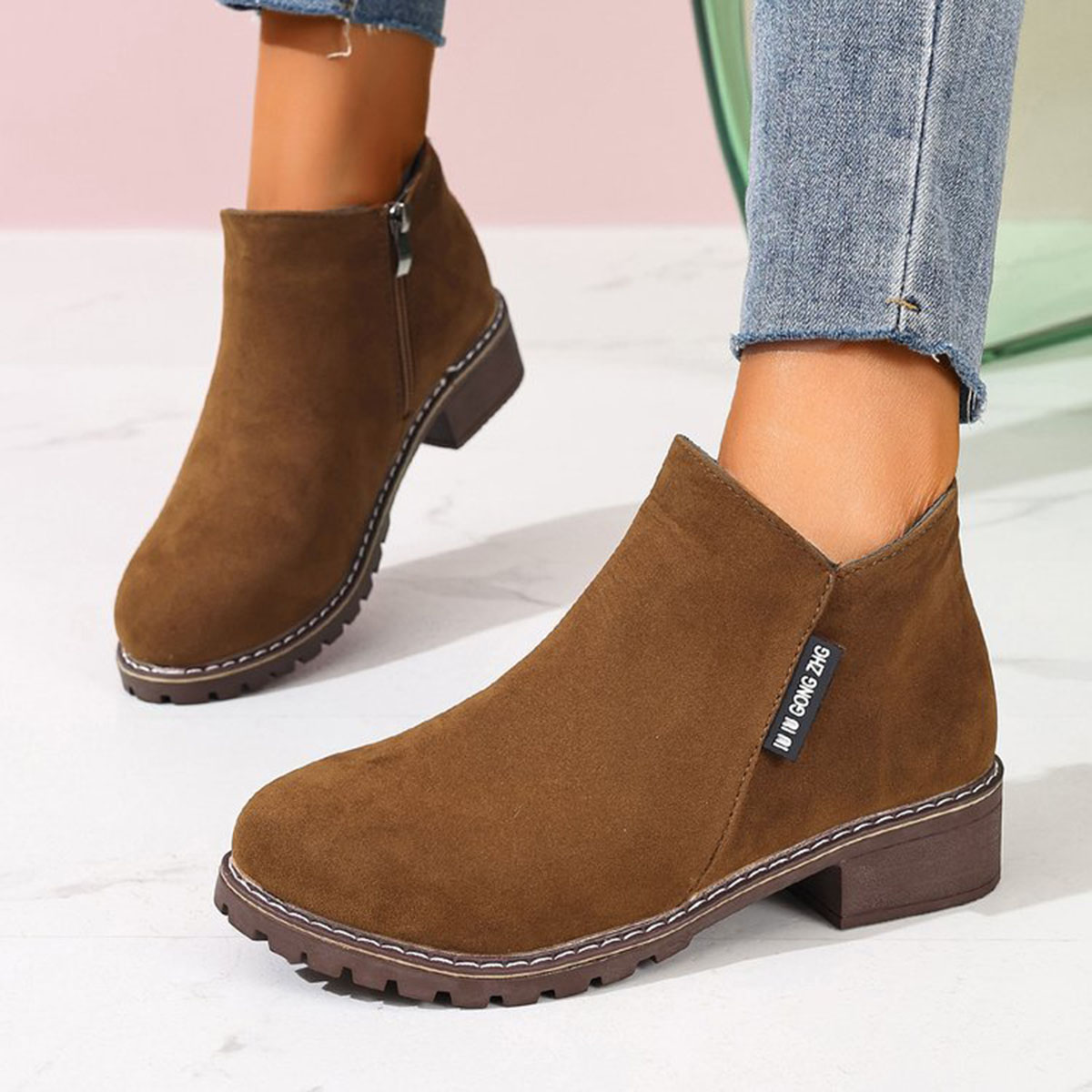 Women Formal Wear Heels - Women Autumn Winter Ankle Boots Side