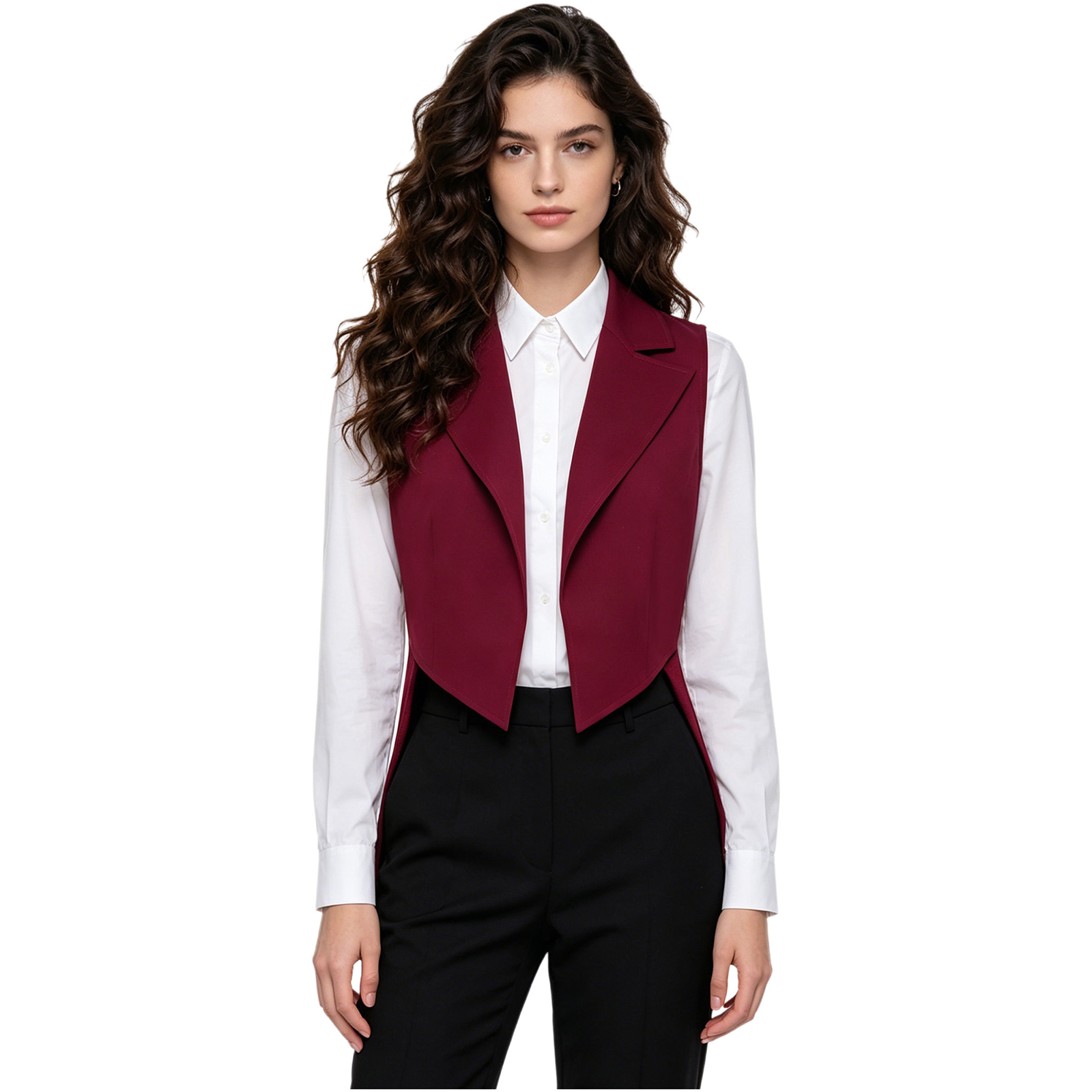 Women Formal Wear Stitching - Womens Vintage Tailcoat Jacket Waistcoat Open