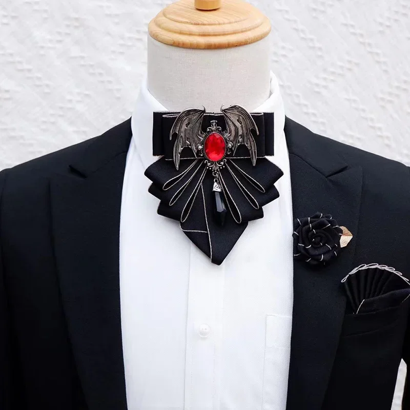 Women Formal Wear Korean - Men's Bow Tie Brooch Set British