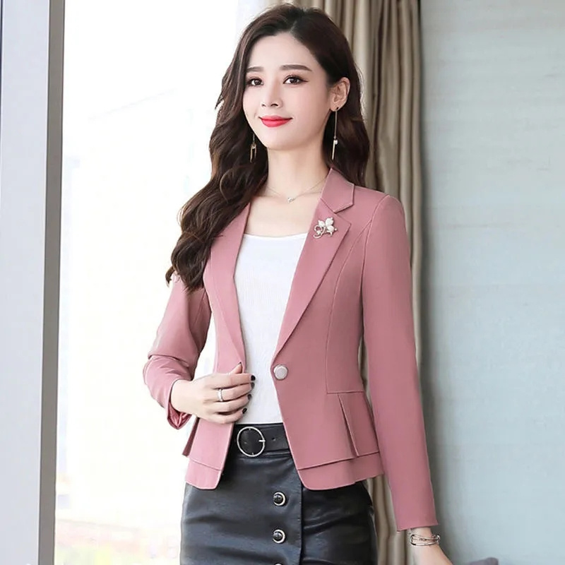Women Formal Wear With Black Blazer - Women Ladies Red Green Beige Black