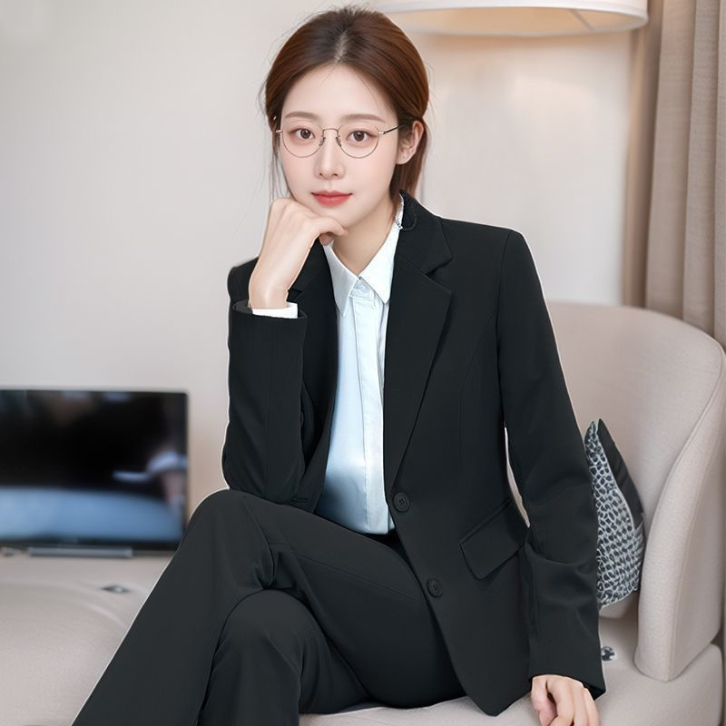 Women Formal Wear Korean - Korean Black Suit Jacket For Women