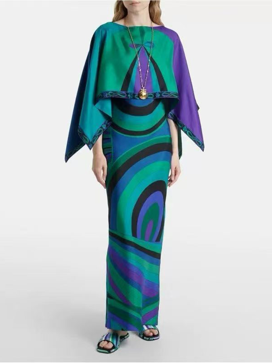 VGH Light Blue Abstract Print  - Formal Women'S Wear 评论和价格
