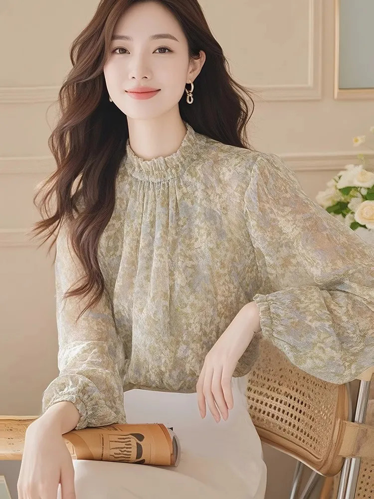 Long Sleeve Shirts Women Satin - Women Formal Wear Korean 评论和价格