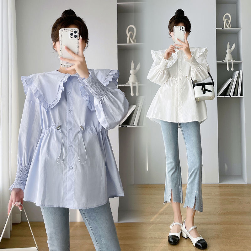Long Sleeve Shirts Womens Cott - Women Formal Wear Korean 评论和价格