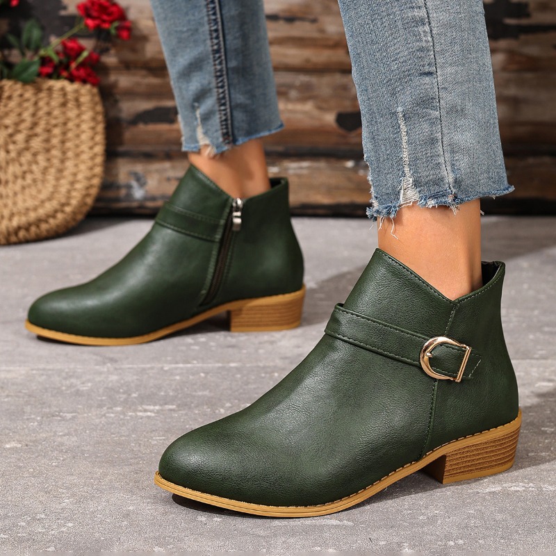 Women's Autumn Winter Ankle Bo - Women Formal Wear Heels 评论和价格