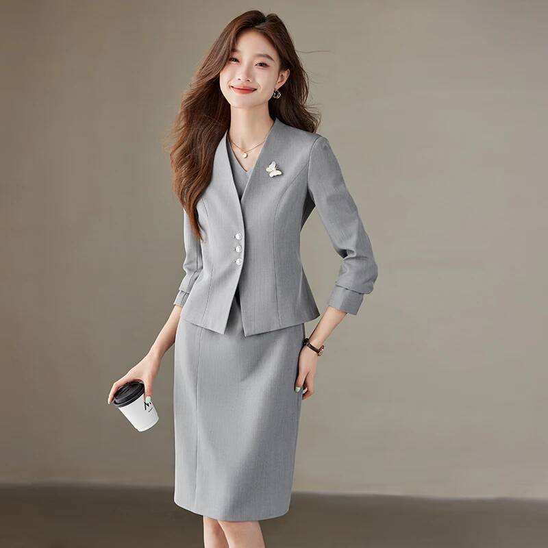 Formal Women Blazers Business  - Women Formal Wear Stitching 评论和价格
