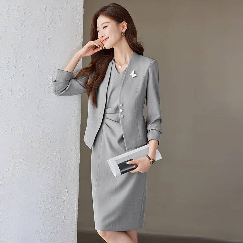 Formal Women Blazers Business  - Women Formal Wear Stitching 评论和价格