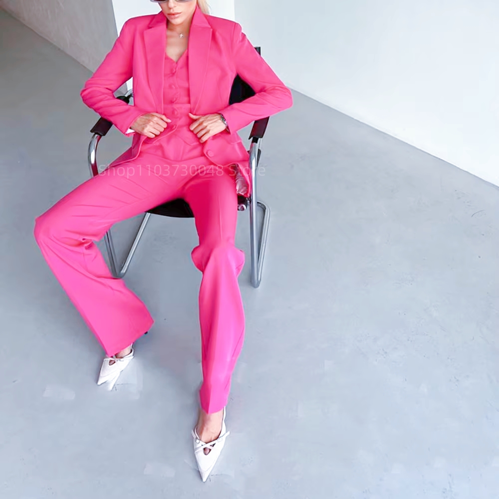 Fashion Women's Suit 3 Piece R - Women Formal Wear Stitching 评论和价格