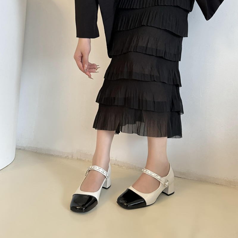 2026 Pearl Clasp Thick-Topped  - Women Formal Wear Heels 评论和价格