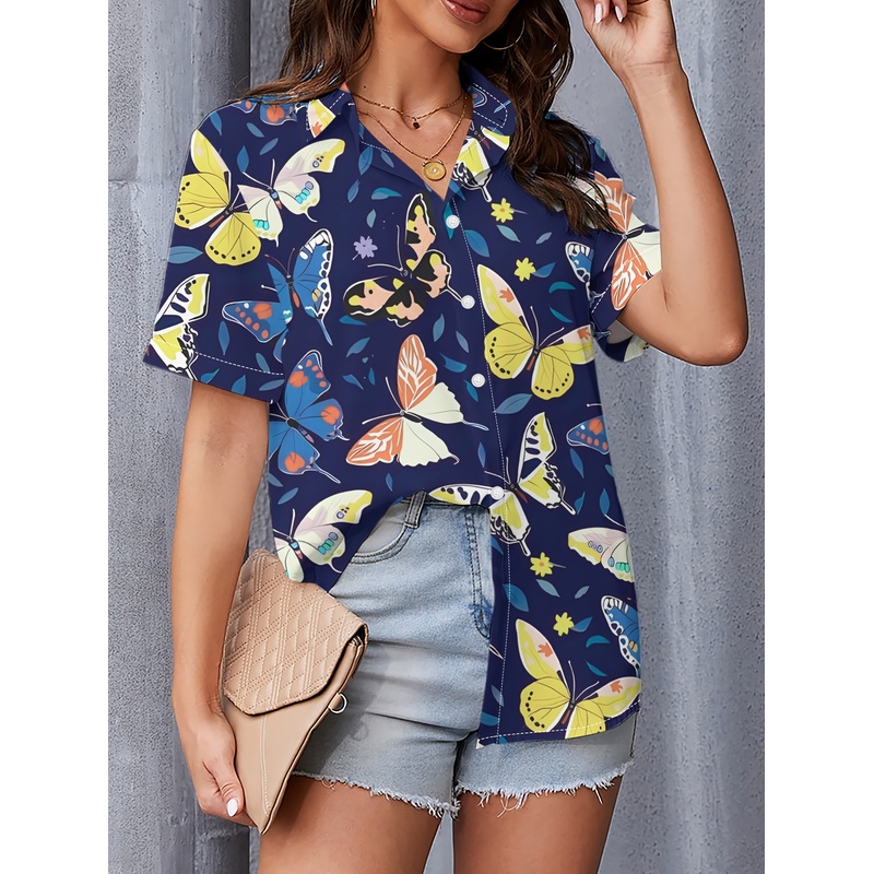 Women's Butterfly Print Full-B - Women Formal Wear Stitching 评论和价格