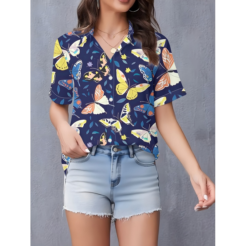 Women's Butterfly Print Full-B - Women Formal Wear Stitching 评论和价格