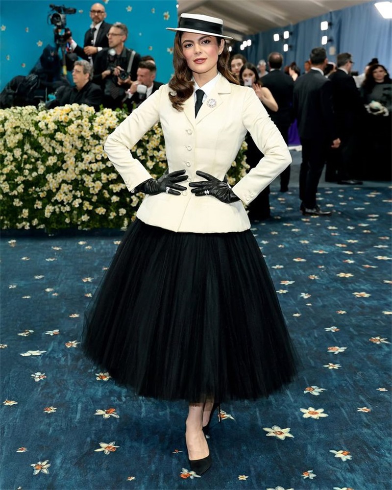 White Women Office Suits Skirt - Women Formal Wear With Black Blazer 评论和价格