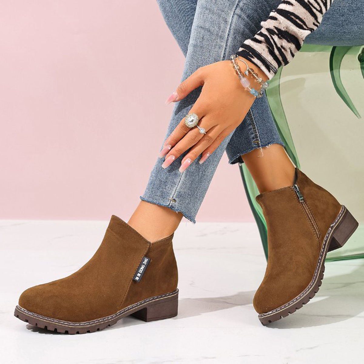 Women Autumn Winter Ankle Boot - Women Formal Wear Heels 评论和价格