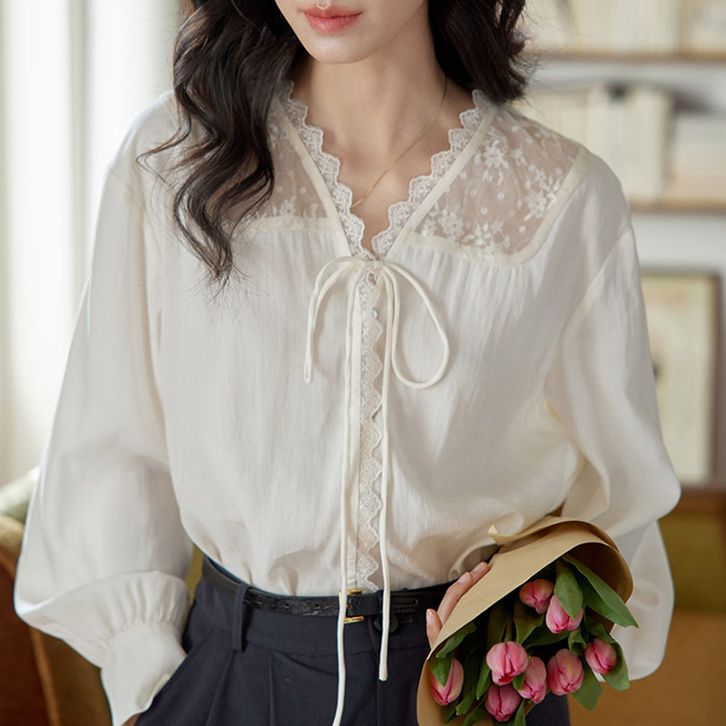Long Sleeve Shirts Womens Sati - Women Formal Wear Korean 评论和价格