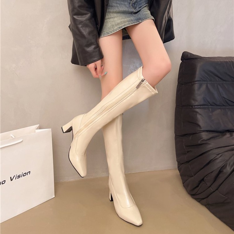 Women's Knee-High Boots Pointe - Women Formal Wear Heels 评论和价格