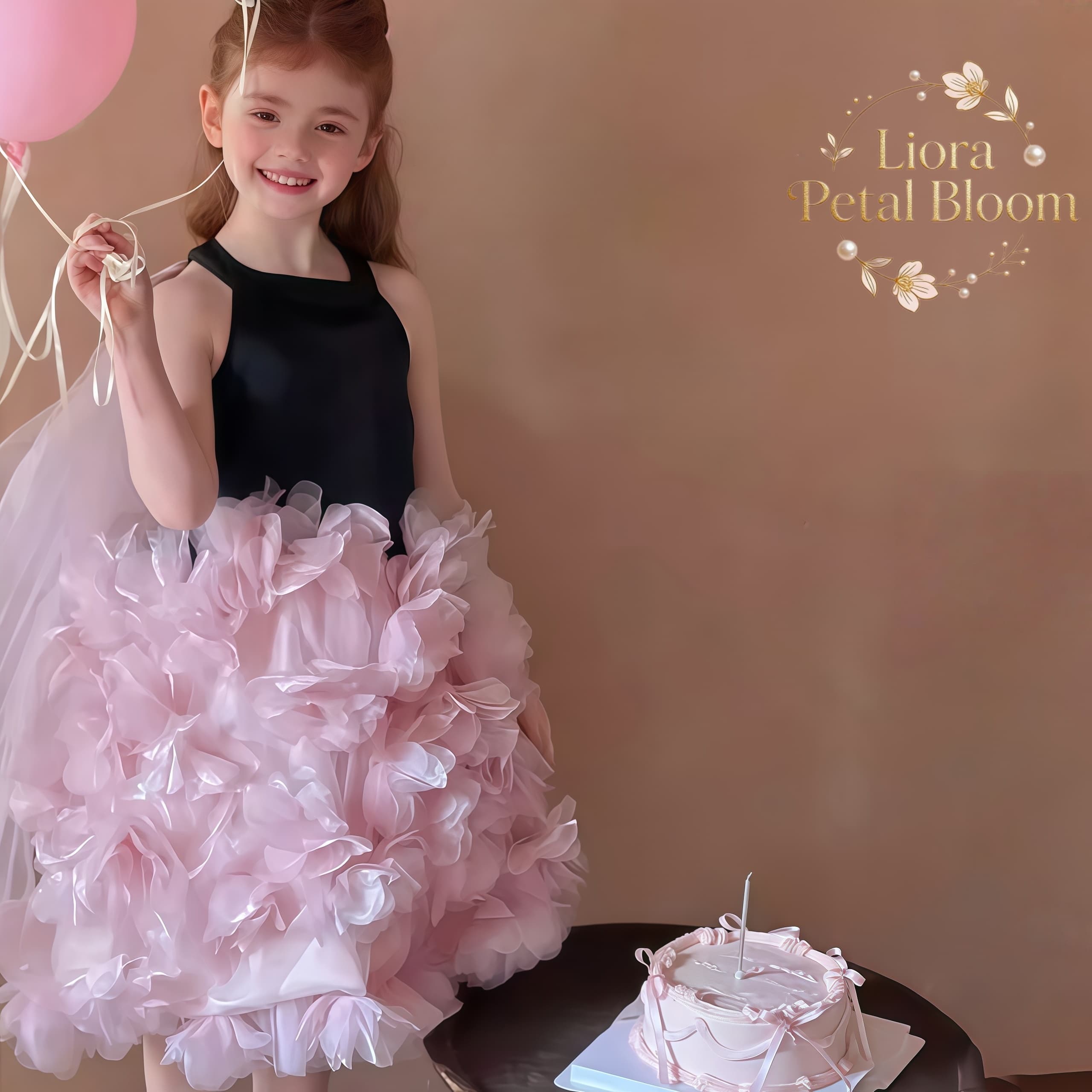 Girls' Black Floral Tulle Dres - Formal Women'S Wear 评论和价格