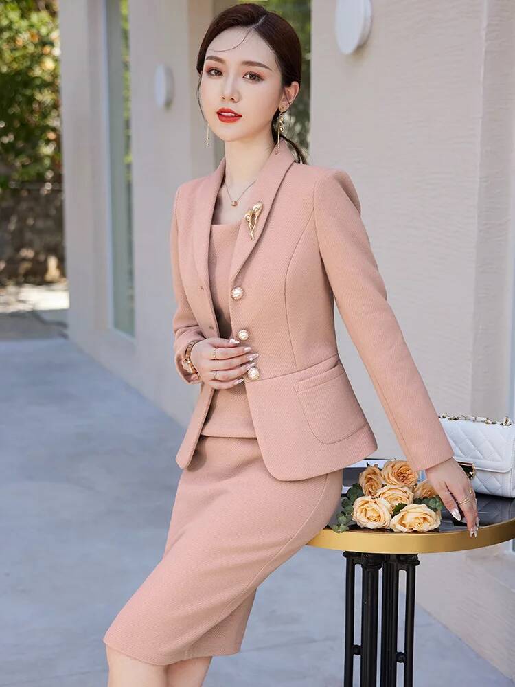 High Quality Fabric OL Styles  - Women Formal Wear Stitching 评论和价格