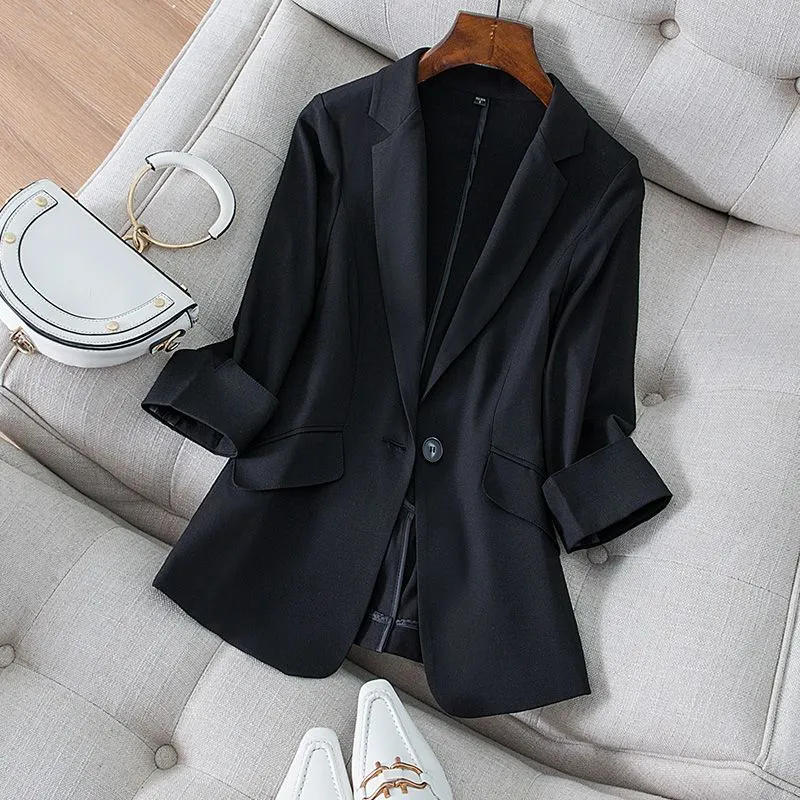 Jacket Women's Clothing Slim F - Women Formal Wear Korean 评论和价格