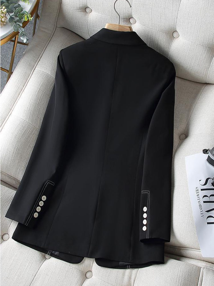 New Fashion Women Formal Blaze - Women Formal Wear With Black Blazer 评论和价格