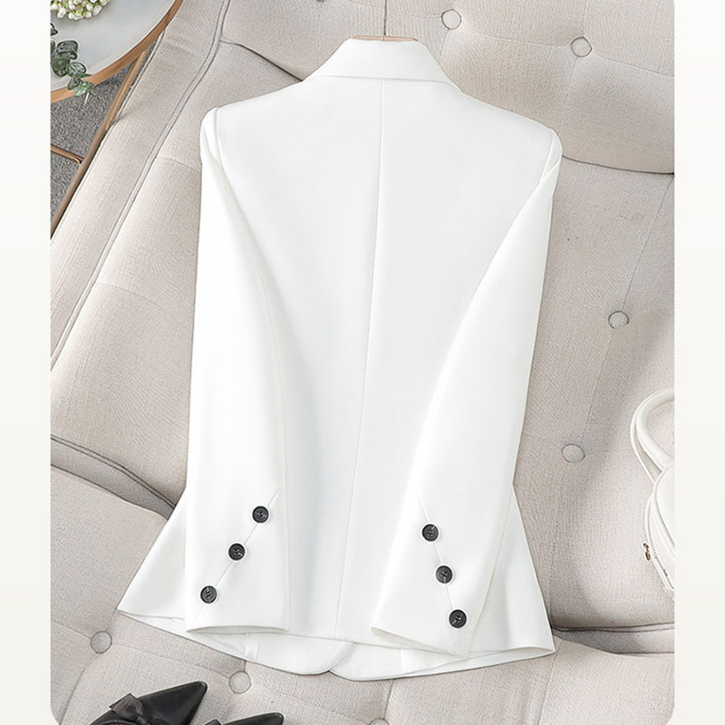 2025 New Spring Autumn White B - Women Formal Wear With Black Blazer 评论和价格