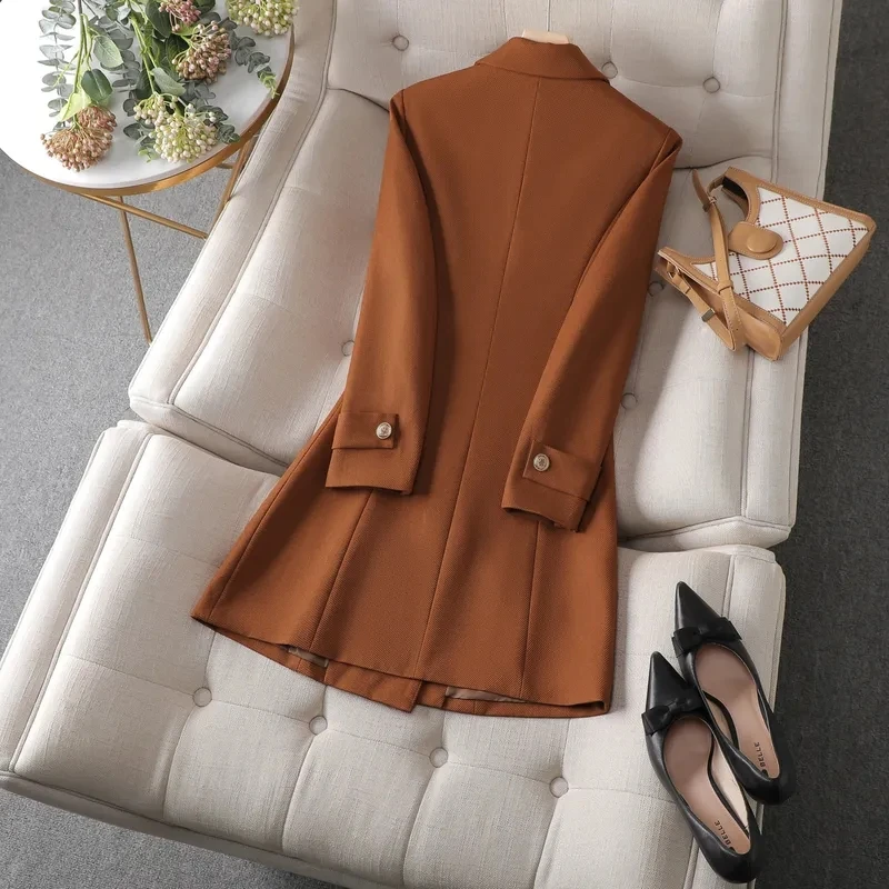 Autumn Winter Jacket Women Lon - Women'S Office Formal Wear For Ladies 评论和价格