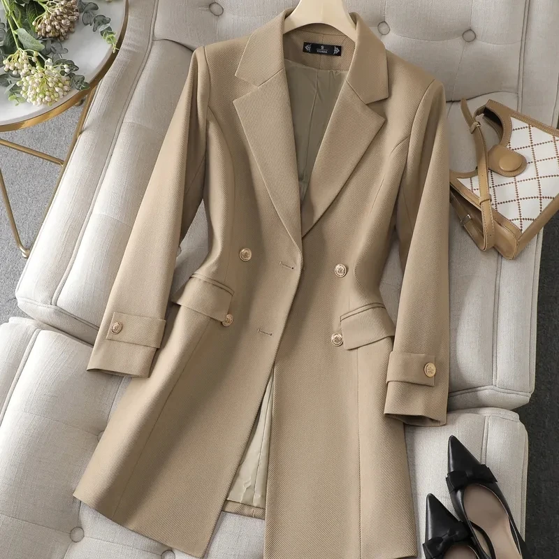 Autumn Winter Jacket Women Lon - Women'S Office Formal Wear For Ladies 评论和价格