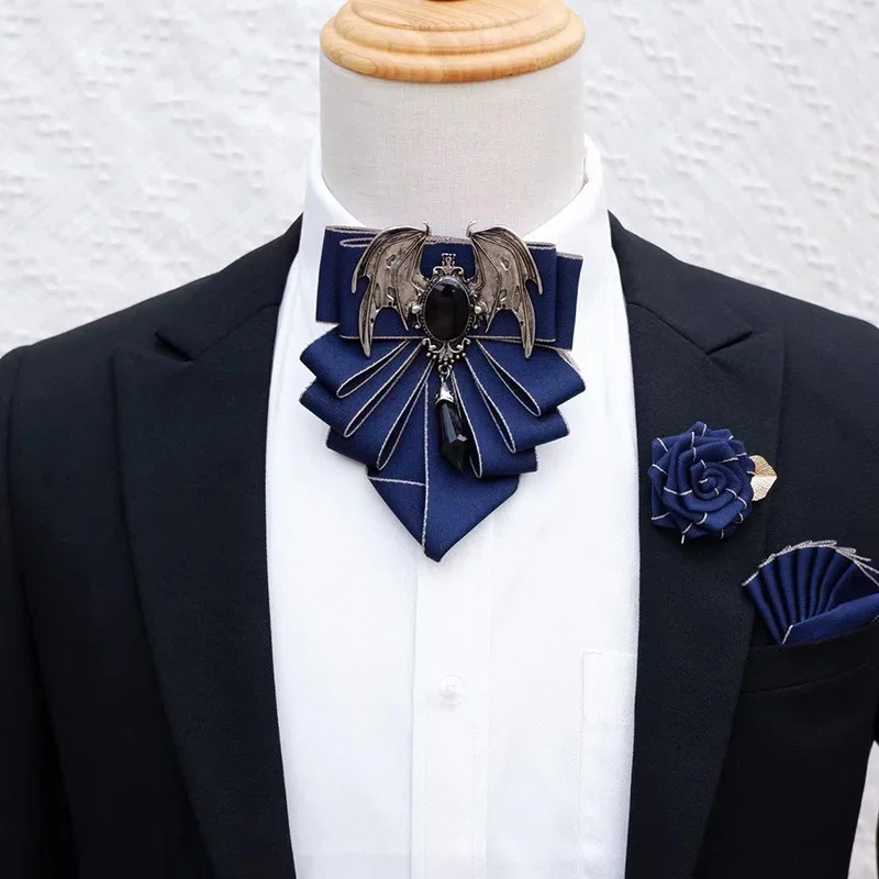 Men's Bow Tie Brooch Set Briti - Women Formal Wear Korean 评论和价格