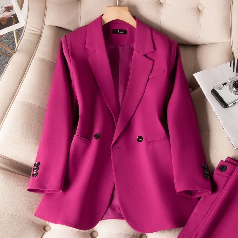 Ladies Formal Blazers 2023 New - Women Formal Wear With Black Blazer 评论和价格