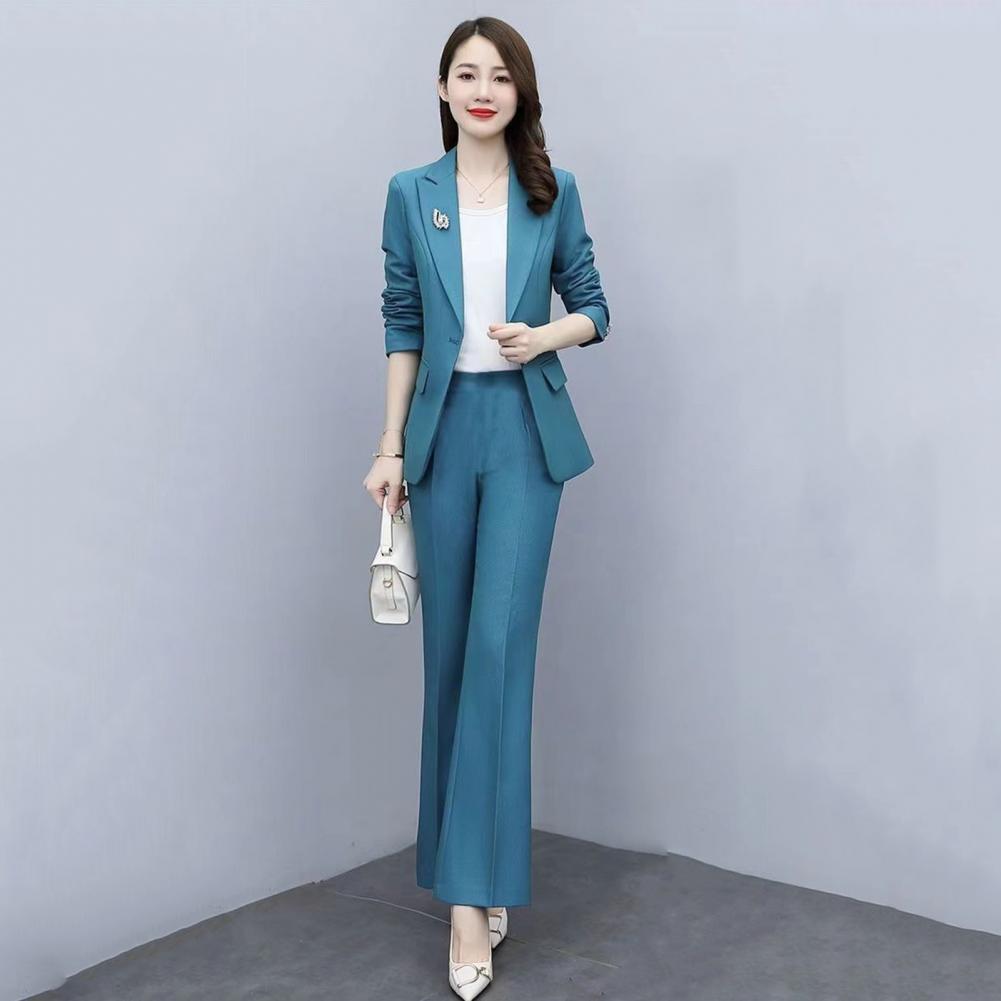 2 Pcs/Set Lady Formal Coat Pan - Women'S Formal Wear Pants Suit 评论和价格