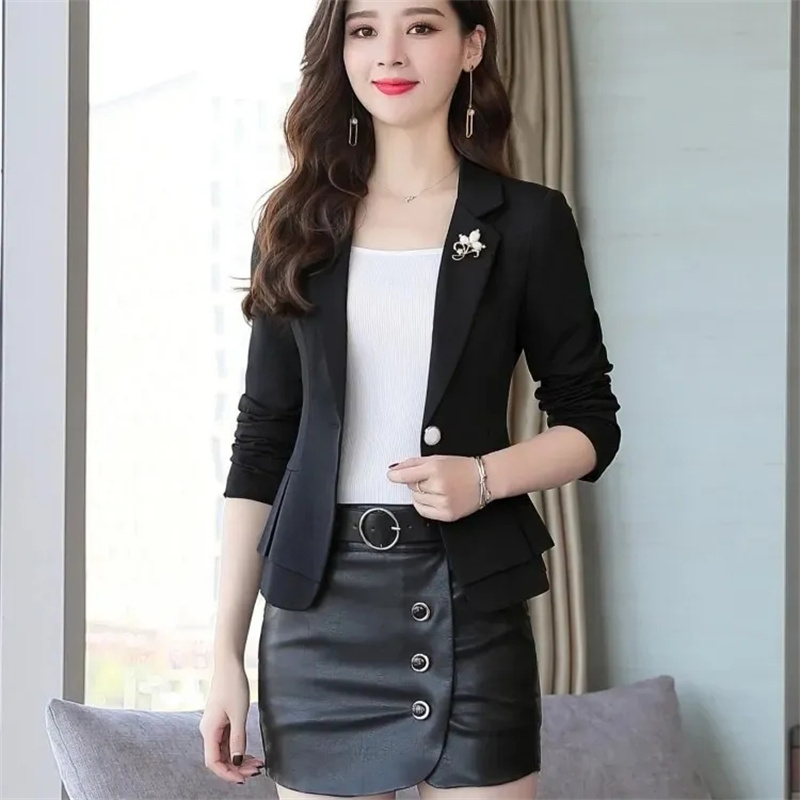 Women Ladies Red Green Beige B - Women Formal Wear With Black Blazer 评论和价格