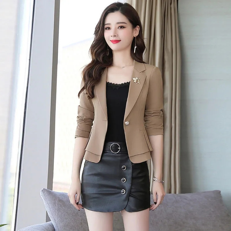 Women Ladies Red Green Beige B - Women Formal Wear With Black Blazer 评论和价格