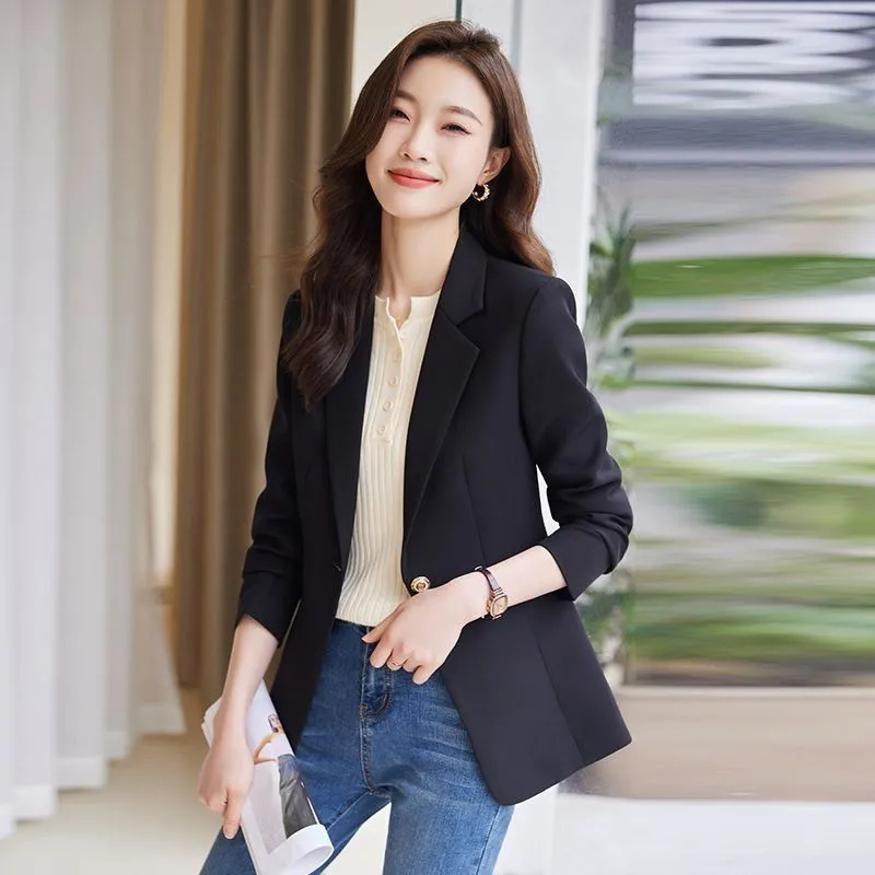 Korean Black Suit Jacket For W - Women Formal Wear Korean 评论和价格