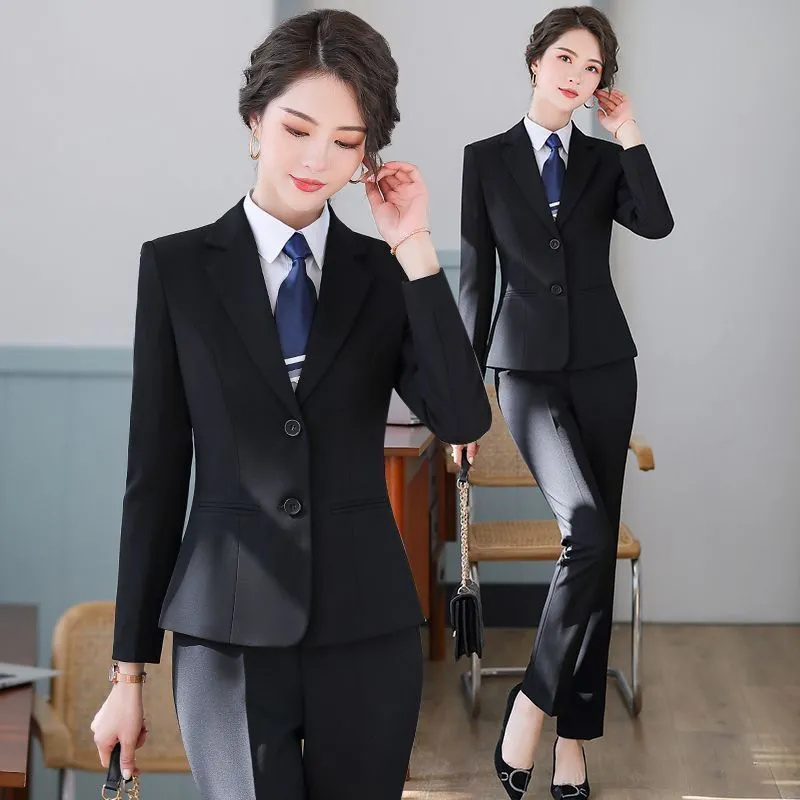 Korean Black Suit Jacket For W - Women Formal Wear Korean 评论和价格